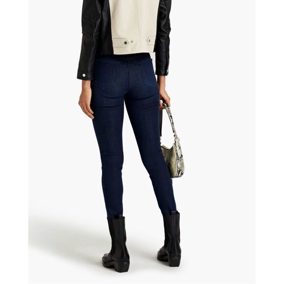 J Brand 2 Way Stretch High Rise Skinny Jeans in Dark Wash - Size 26 - Picture 2 of 9